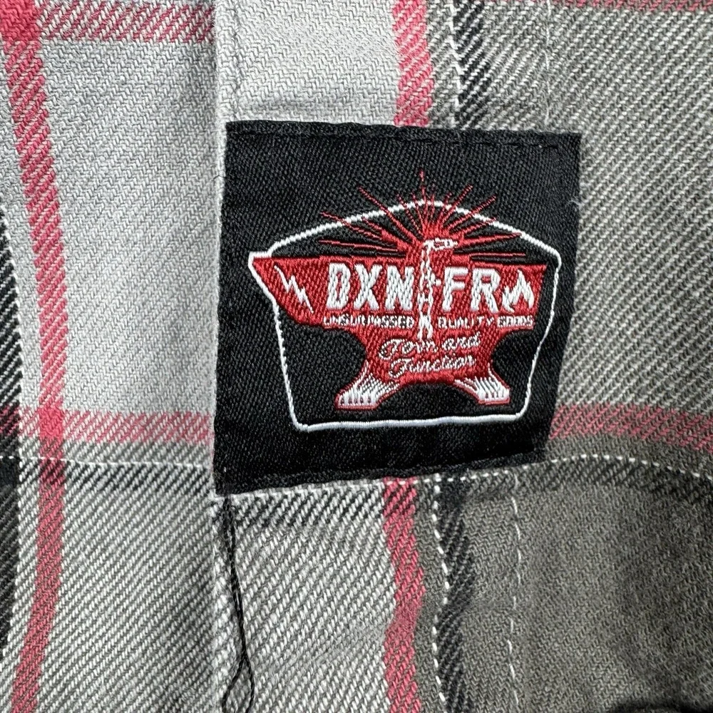 Dixxon Flannel Shirt Men 3XL Gray The Hotshot FR Work Fire Resistant Long Sleeve - Picture 2 of 12